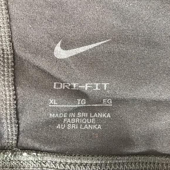 NIKE DRI FIT ~ WOMENS XL ~ BLACK YOGA FITNESS SPORTS BRA ~ DX1970-010 - Picture 6 of 6